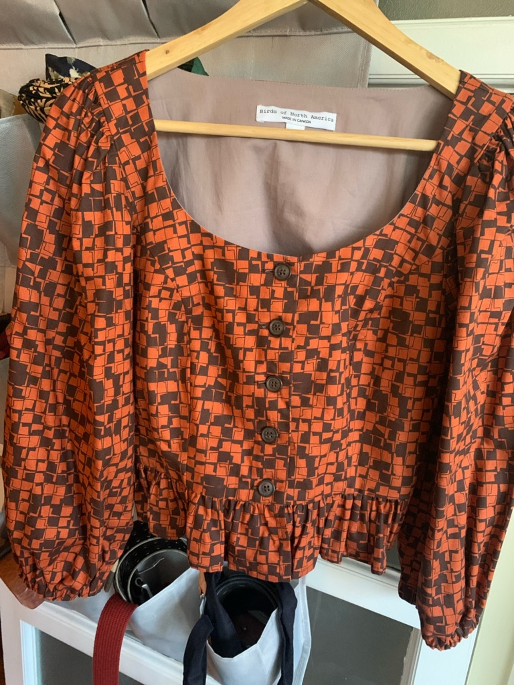 🇨🇦 birds  of na - Dacnis Top in Burnt Kubota 🇨🇦